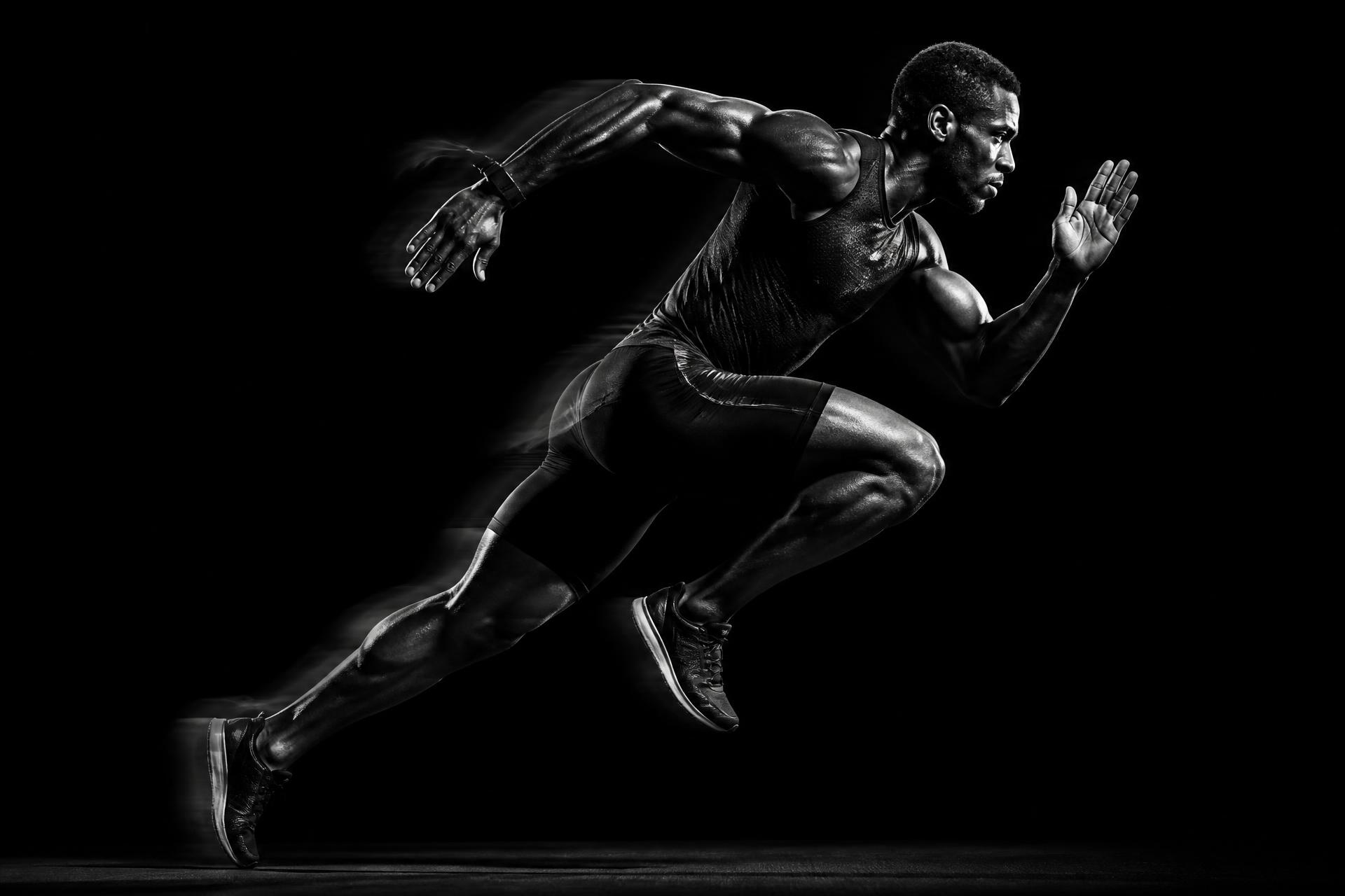 Athlete in motion